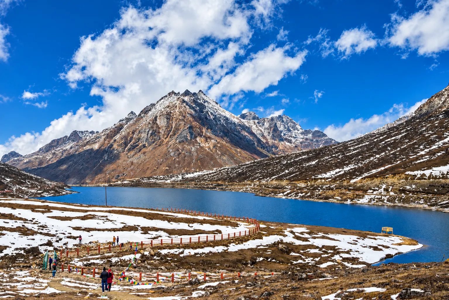 Alpine Lake and Prayer Flags