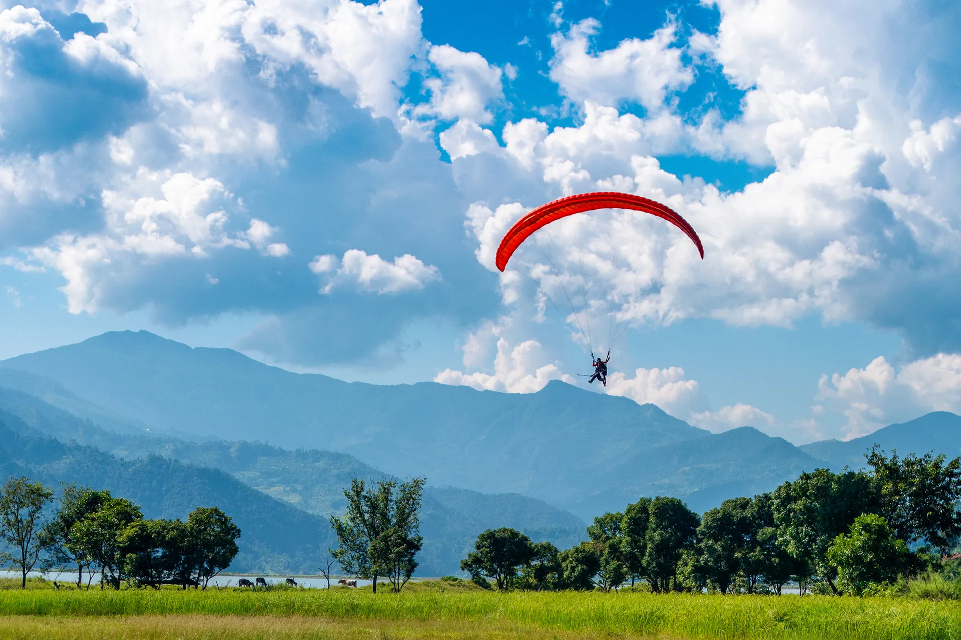 Kullu locals with paragliding and rafting